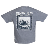 Bimini Bay Outfitters Short Sleeve Graphic Tee -  All Ports Dark Gray