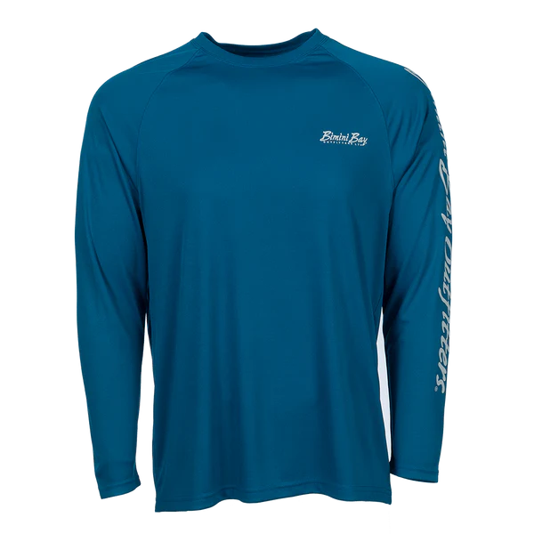 Bimini Bay Outfitters Hook M' Men's Long Sleeve Performance Shirt - Northeast Bottom Slam Seaport Medium