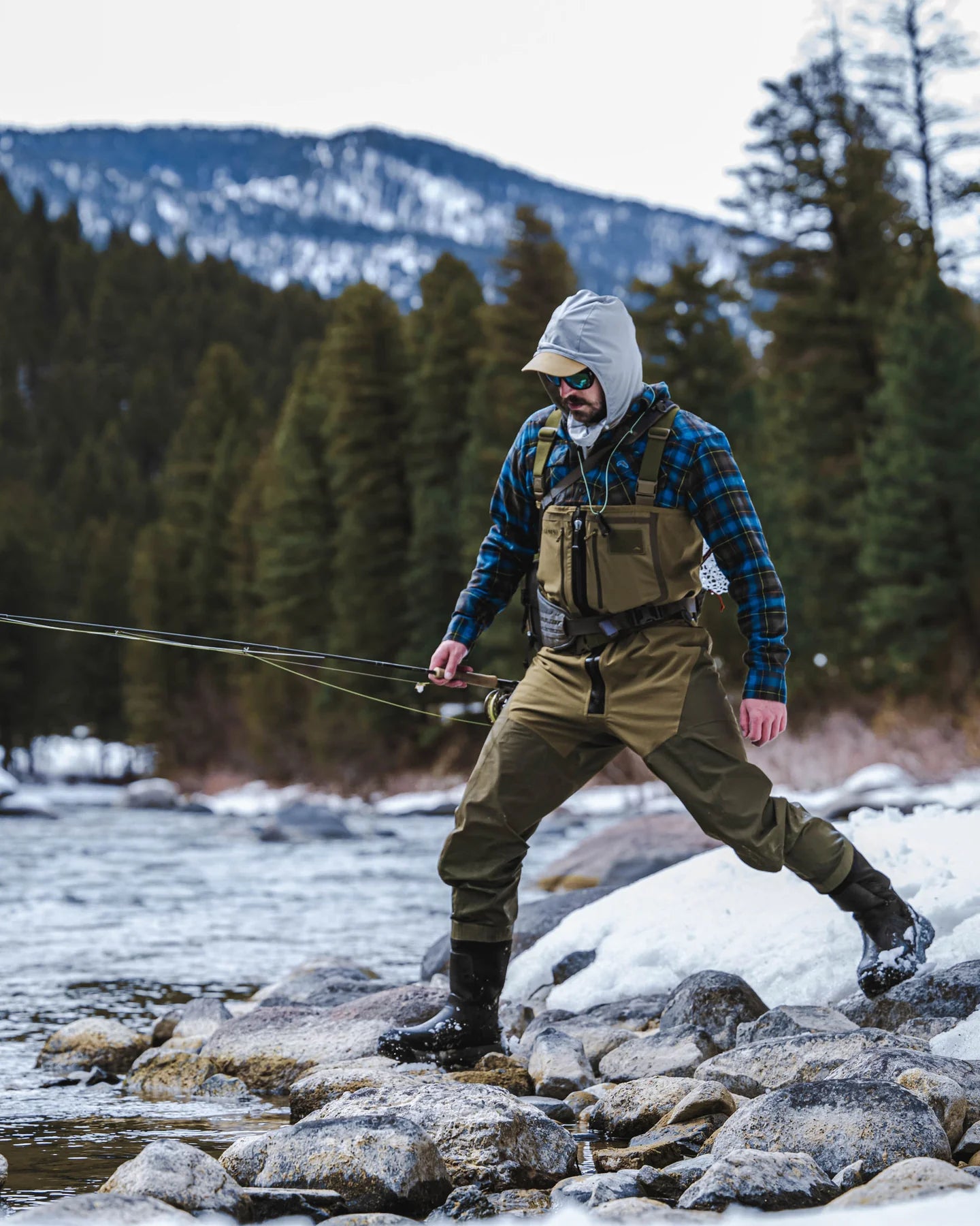Simms Men's Freestone Z Bootfoot Waders - Rubber Sole