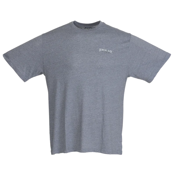 Bimini Bay Outfitters Short Sleeve Graphic Tee -  All Ports Dark Gray