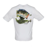 Bimini Bay Outfitters Hook M' Men's Freshwater Short Sleeve Performance Shirt Bass Microchip
