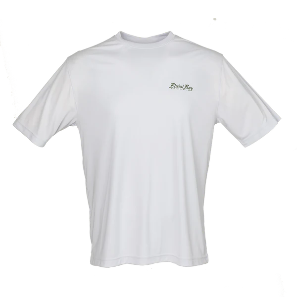 Bimini Bay Outfitters Hook M' Men's Freshwater Short Sleeve Performance Shirt Bass Microchip