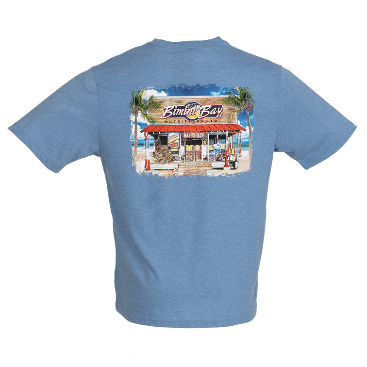 Bimini Bay Outfitters Short Sleeve Graphic Tee - Bait Shack Cobalt