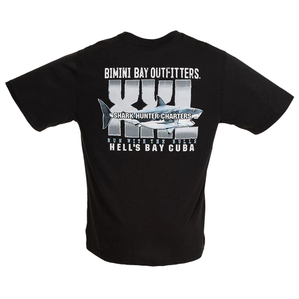 Bimini Bay Outfitters Short Sleeve Graphic Tee - Hells Bay Black