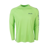 Bimini Bay Outfitters Hook M' Men's Long Sleeve Performance Shirt - Mahi Lime