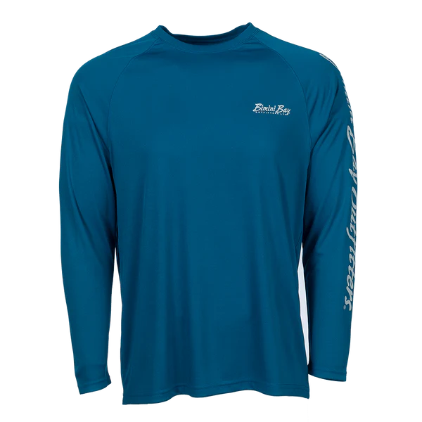 Bimini Bay Outfitters Hook M' Men's Long Sleeve Performance Shirt - Northeast Bottom Slam Seaport