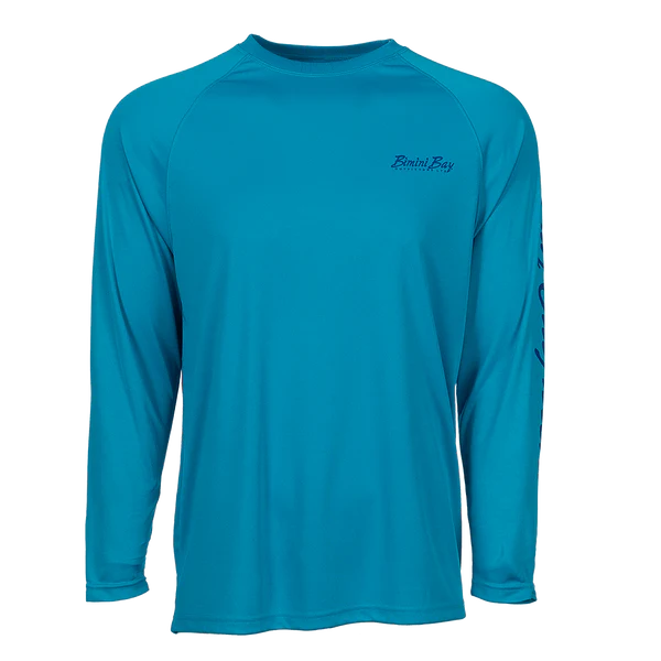 Bimini Bay Outfitters Hook M' Men's Long Sleeve Performance Shirt - Northeast Inshore Slam Baltic Reef