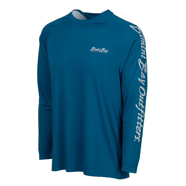 Bimini Bay Outfitters Hook M' Men's Long Sleeve Performance Shirt - Northeast Bottom Slam Seaport