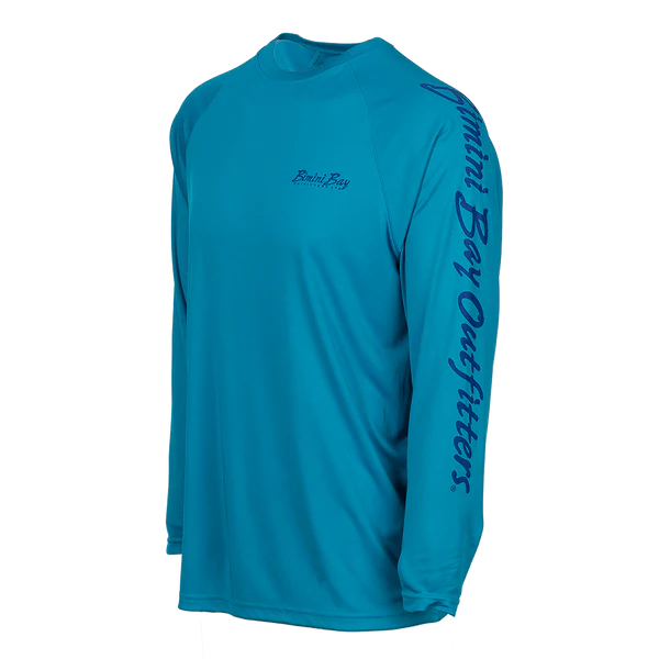 Bimini Bay Outfitters Hook M' Men's Long Sleeve Performance Shirt - Northeast Inshore Slam Baltic Reef