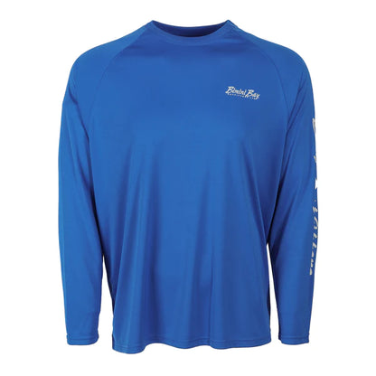 Bimini Bay Outfitters Hook M' Men's Long Sleeve Performance Shirt - Offshore Slam Victory Blue