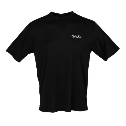 Bimini Bay Outfitters Hook M' Men's Freshwater Short Sleeve Performance Shirt Panfish Slam Black