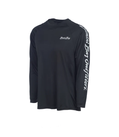 Bimini Bay Outfitters Hook M' Men's Long Sleeve Performance Shirt - Yellowfin Black