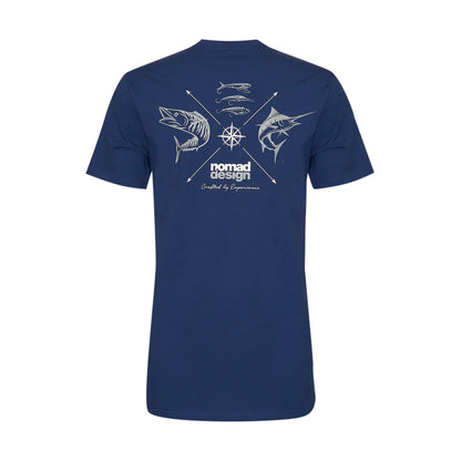Nomad Design T-Shirt "Wayfarer" Marine Blue