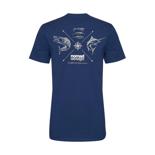 Nomad Design T-Shirt "Wayfarer" Marine Blue